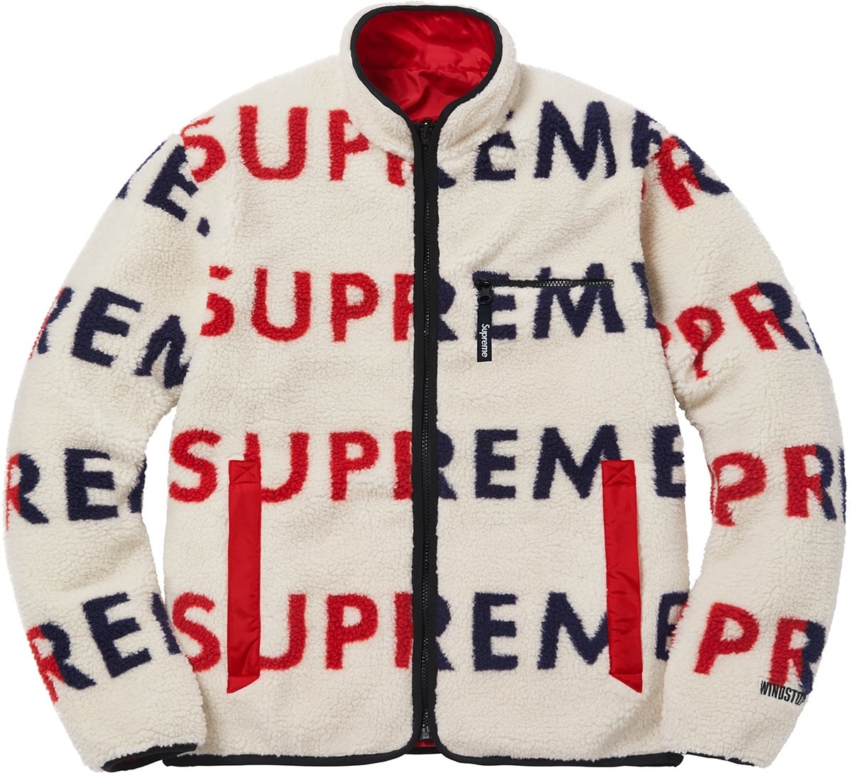 Reversible Logo Fleece Jacket view 12